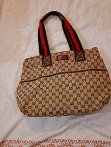 Gucci Monogram Canvas Tote Bag