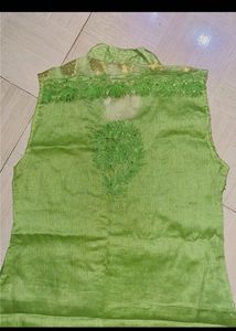 Light Green Embroidered Kurta