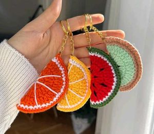 Handmade Fruit Slice Keychains(4)