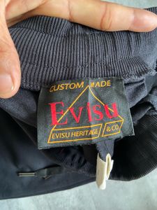Evisu Black Logo Joggers