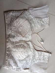 Embellished White Ethnic Blouse