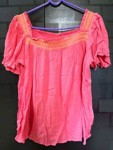 Chic Smocked Square Neck Top