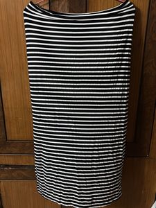 Striped Midi Skirt