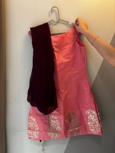 Pink Kurti, Sharara&amp; Dupatta