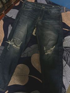 New Torn  Blue Jeans