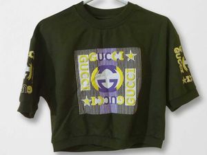 Stylish Gucci Print Cropped T-Shirt