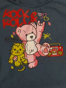 Cute Teddy Bear Graphic T-Shirt