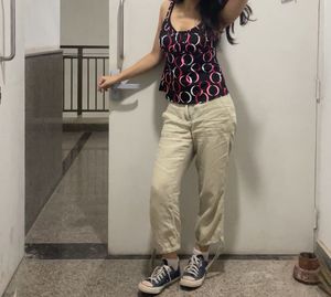 Lightweight Cropped Linen capri pants
