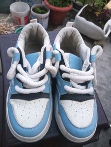 Sky Blue &amp; White Sneakers