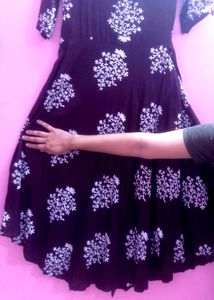 Stylish Printed Anarkali Gown