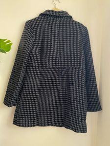 Chic Textured Double-Breasted Coat