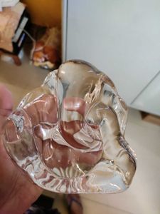 New Unique Clear Glass Ganpati Idol