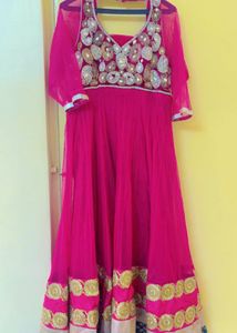 SALE!!! Pink Anarkali Suit with Embellished
