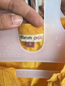 Yellow Cotton Kurta