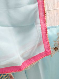 Beautiful Blue Kurta Set with Embroidery