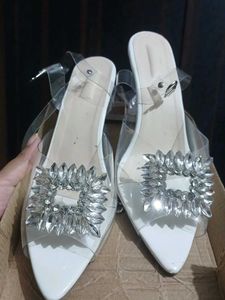 Sparkling Crystal Embellished Heels