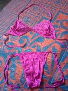 Lacy Pink Bikini Set