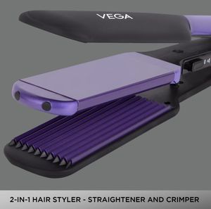 VEGA 2 In 1 Hair Straightener Nd Crimper