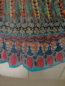Festive sleevless anarkali kurti