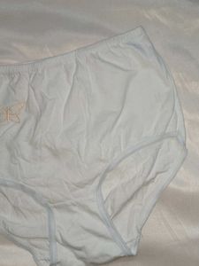 Comfortable White Briefs with Butterfly Detail