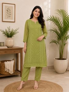 Beautiful Green Kurta Set