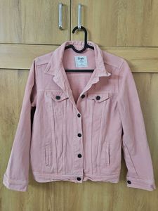 Pastel Pink Denim Jacket
