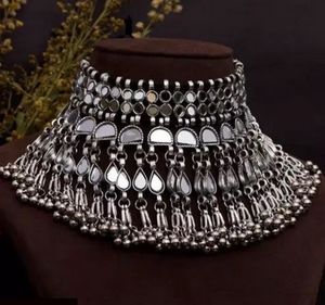 Exquisite Mirror Work Choker Necklace