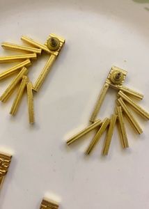 Unique Geometric Bar Earrings