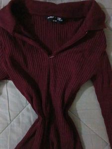 cute fitted marron t-shirt