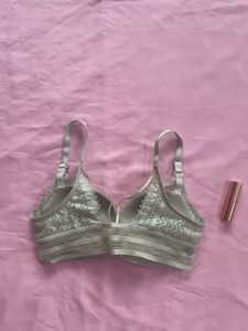 Light Blue Lace Push Up Bra