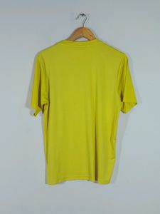Yellow Printed Active Wear T-Shirt (Men's)