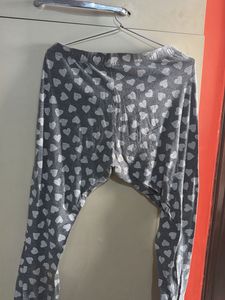 H&amp;M Heart Pattern Lounge Pants 38 size tights