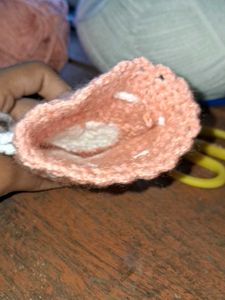 Handmade Crochet Pouch with Heart