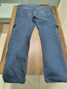 Men's Blue Cargo Jeans
