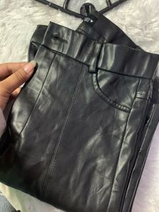 Zara Faux Leather Pants