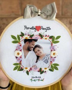 valentine's day special embroidery hoops.