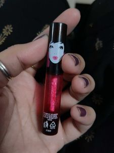 Shimmer Lip Gloss - Cherry Red