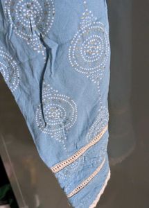 Light Blue Printed Kurta Set🍀