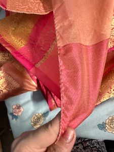 Elegant Peach Saree