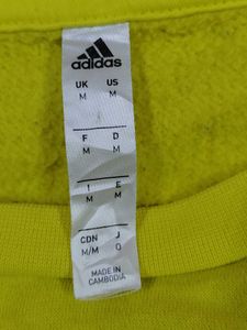 Adidas Yellow Crewneck Sweatshirt