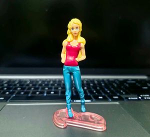 Kinder joy Barbie figurine with stand. 2014 editio