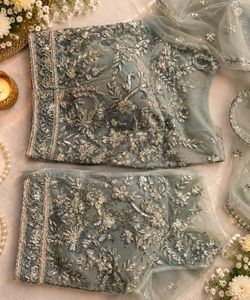 Exclusive Grey Embellished Lehenga set
