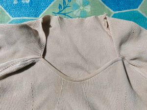 Light Pink Ribbed Short Sleeve Top