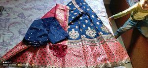 silk lehanga only 1 time wear fully stiched