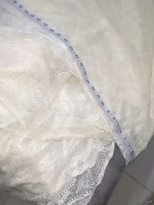 Elegant Lace Overlay Fabric