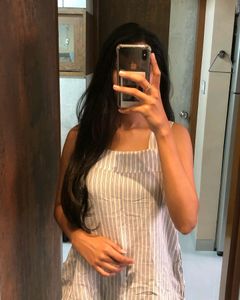 H&M Blue And White Striped Top