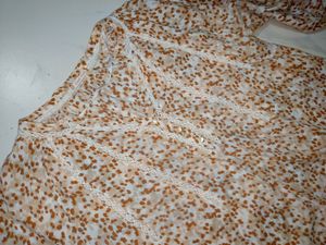 Lace Aesthetic Print Top