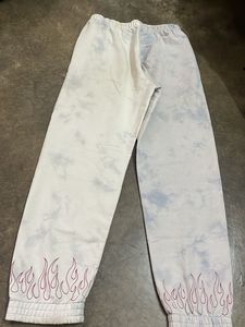 Tie-Dye "Worldwide" Flame Sweatpants