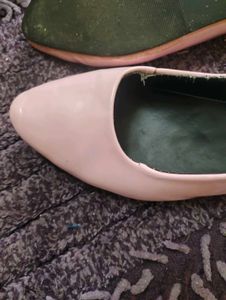 Women's Pink Patent Ballet Flats