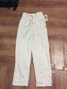Classic White High-Waisted Trousers